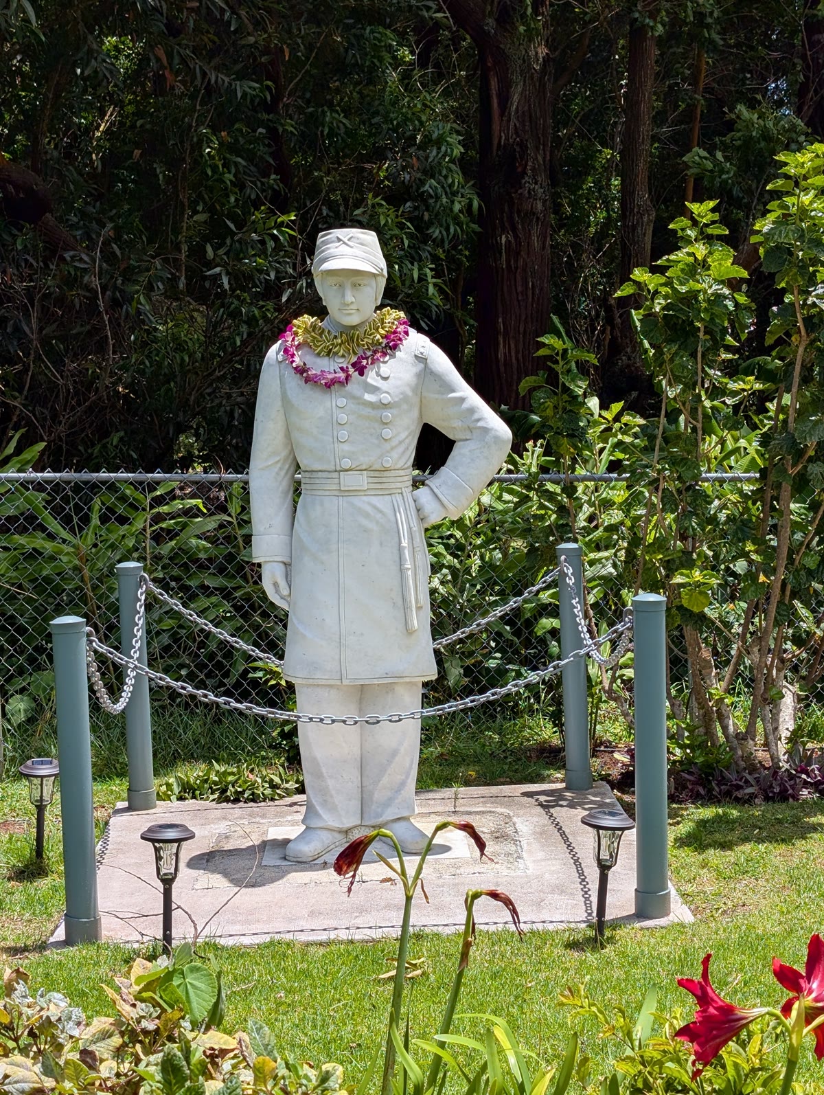 Statue of Servant of God Joseph Dutton in the memorial garden
